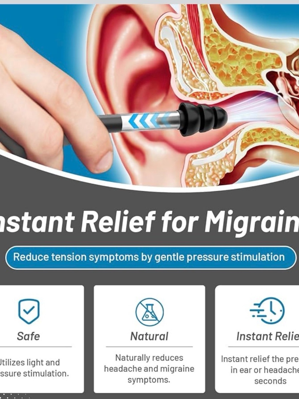 Ear pressure reducing tension tool w/ Ear Plugs Bundle NWT - Picture 4 of 4